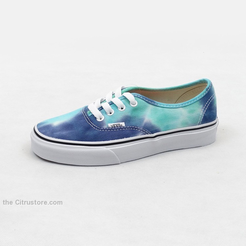 RARE VANS Authentic Navy Tie Dye